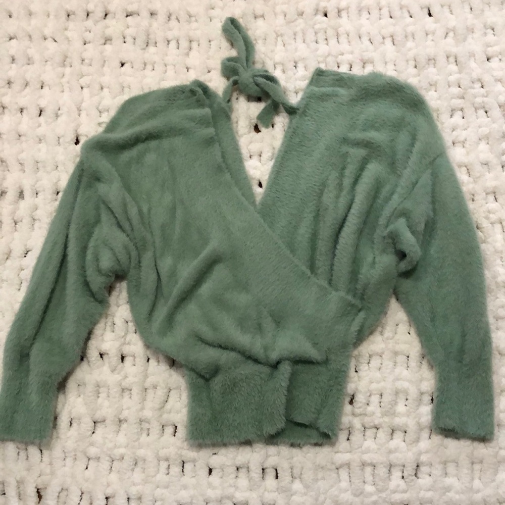 Light green sweater
